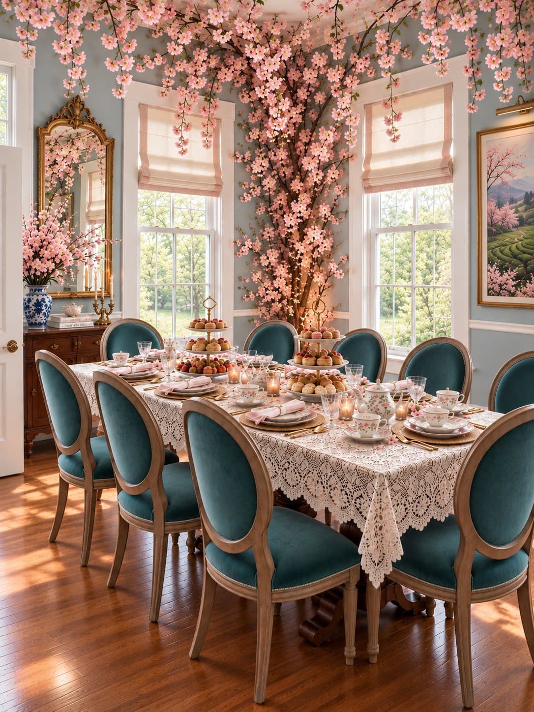 The Cherry Blossom Room, concept rendering